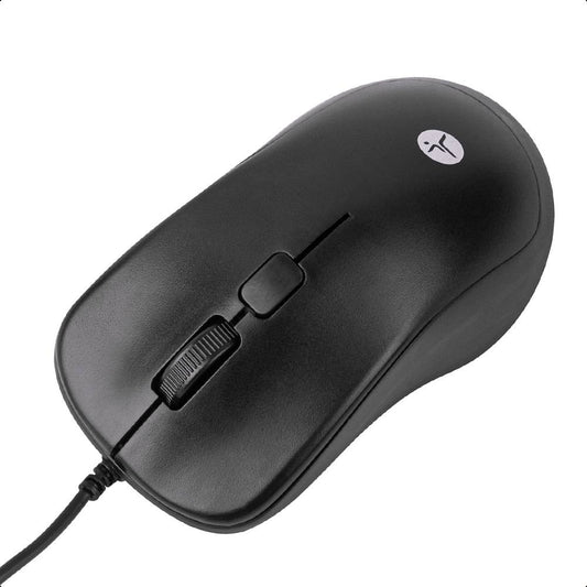 Mouse Alambrico TechZone de Materiales ABS 3Botones 1200Dpi Longitud de Cable 1.35Metros