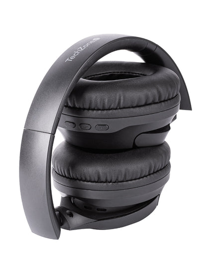 TechZone TZDJ02 audífono y auriculare Auriculares Inalámbrico y alámbrico Diadema Llamadas/Música USB Tipo C Bluetooth Negro