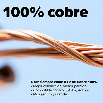 Cable Intellinet Red Cat6 UTP RJ45 M-M 1m Color Negro