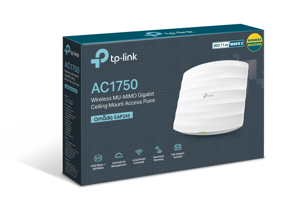 TP-Link EAP245 punto de acceso inalámbrico 1300 Mbit/s Blanco Energía sobre Ethernet (PoE)