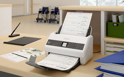 Epson DS-730N Escáner alimentado con hojas 600 x 600 DPI A4 Negro, Gris