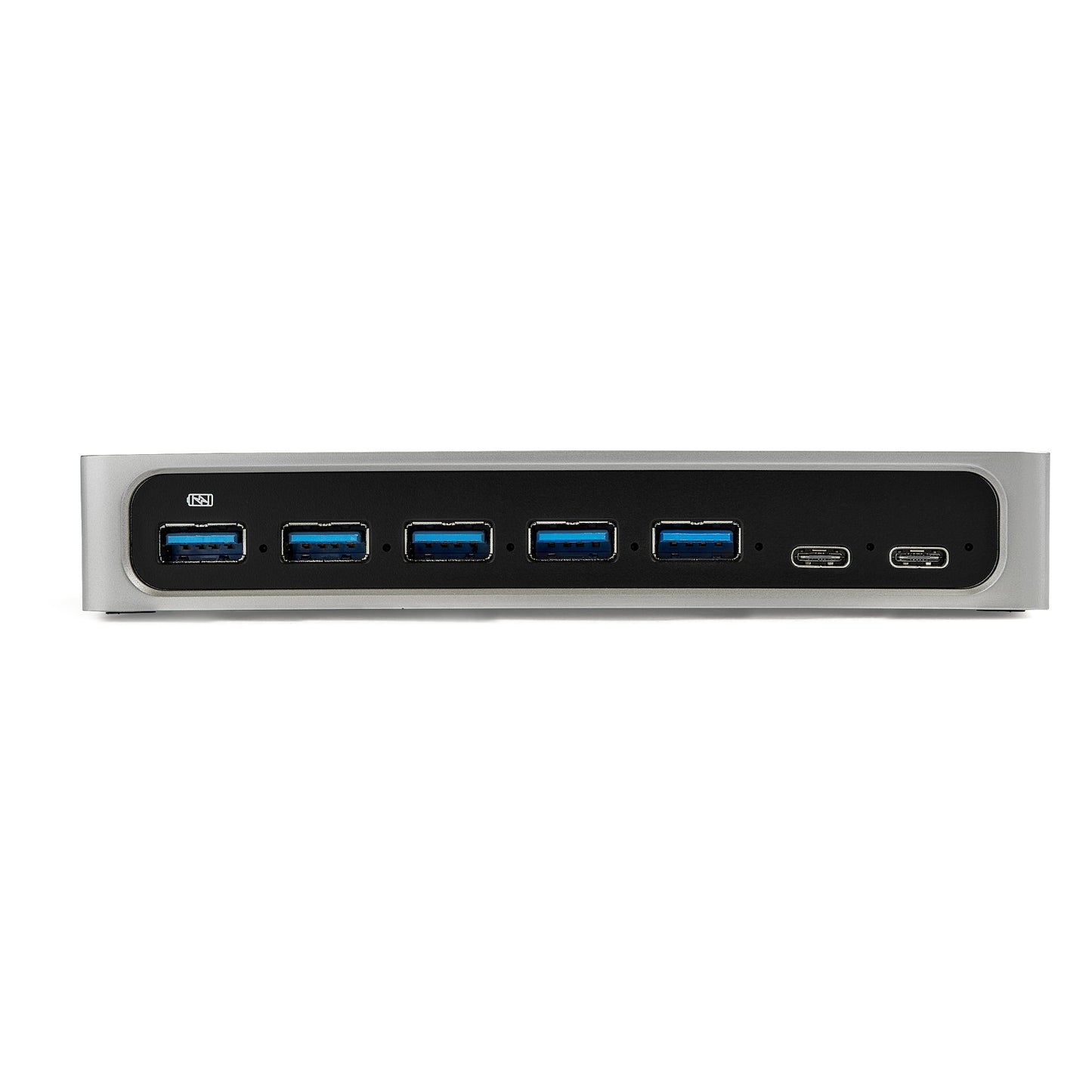 StarTech.com HB30C5A2CSC nodo concentrador USB 3.2 Gen 1 (3.1 Gen 1) Type-B 5000 Mbit/s Negro, Plata