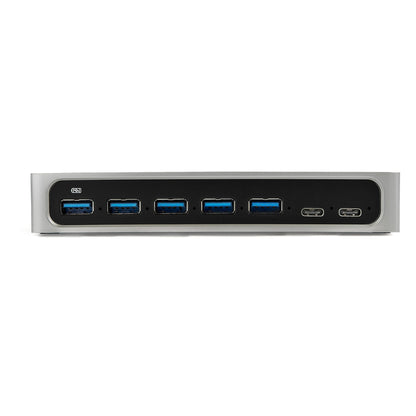 StarTech.com HB30C5A2CSC nodo concentrador USB 3.2 Gen 1 (3.1 Gen 1) Type-B 5000 Mbit/s Negro, Plata