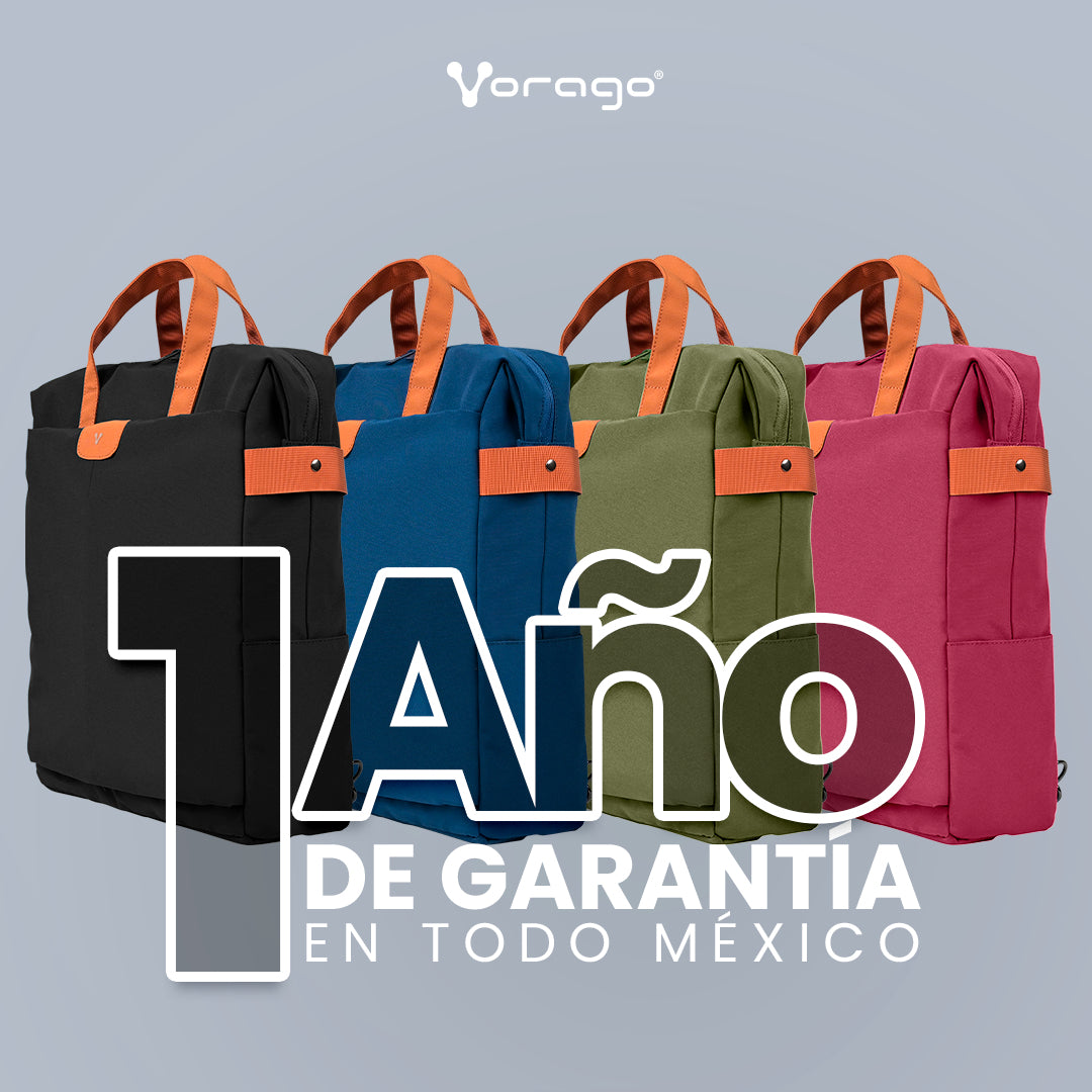 MOCHILA VORAGO BP-301 VINTAGE DOBLE USO LAPTOP 15.6 NEGRA
