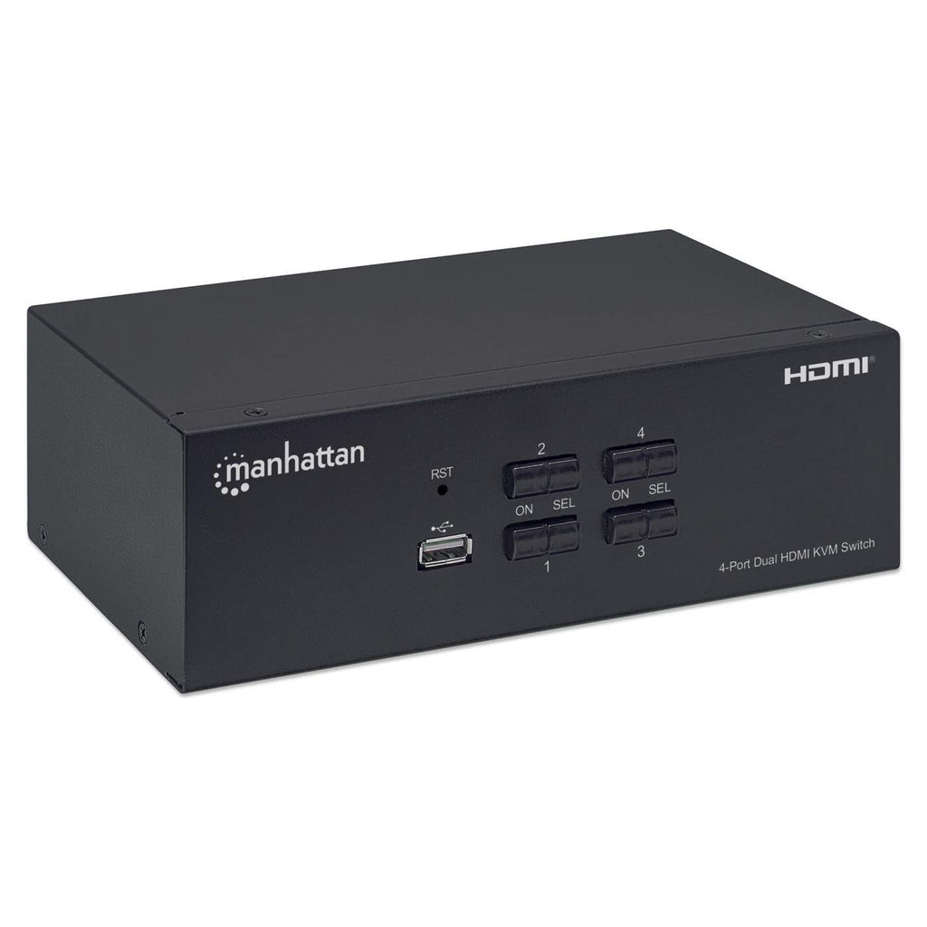 Manhattan 153539 interruptor KVM Negro