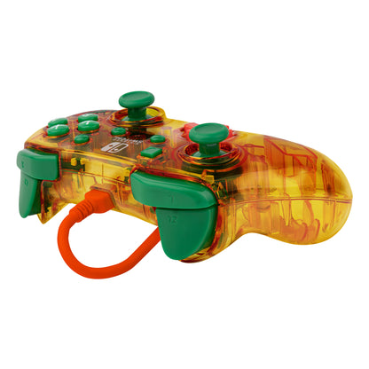 PDP Rock Candy: Lemon Bomb Bowser Verde, Translúcido, Amarillo USB Gamepad Analógico/Digital Nintendo Switch, Nintendo Switch Lite, Consola Nintendo Switch OLED