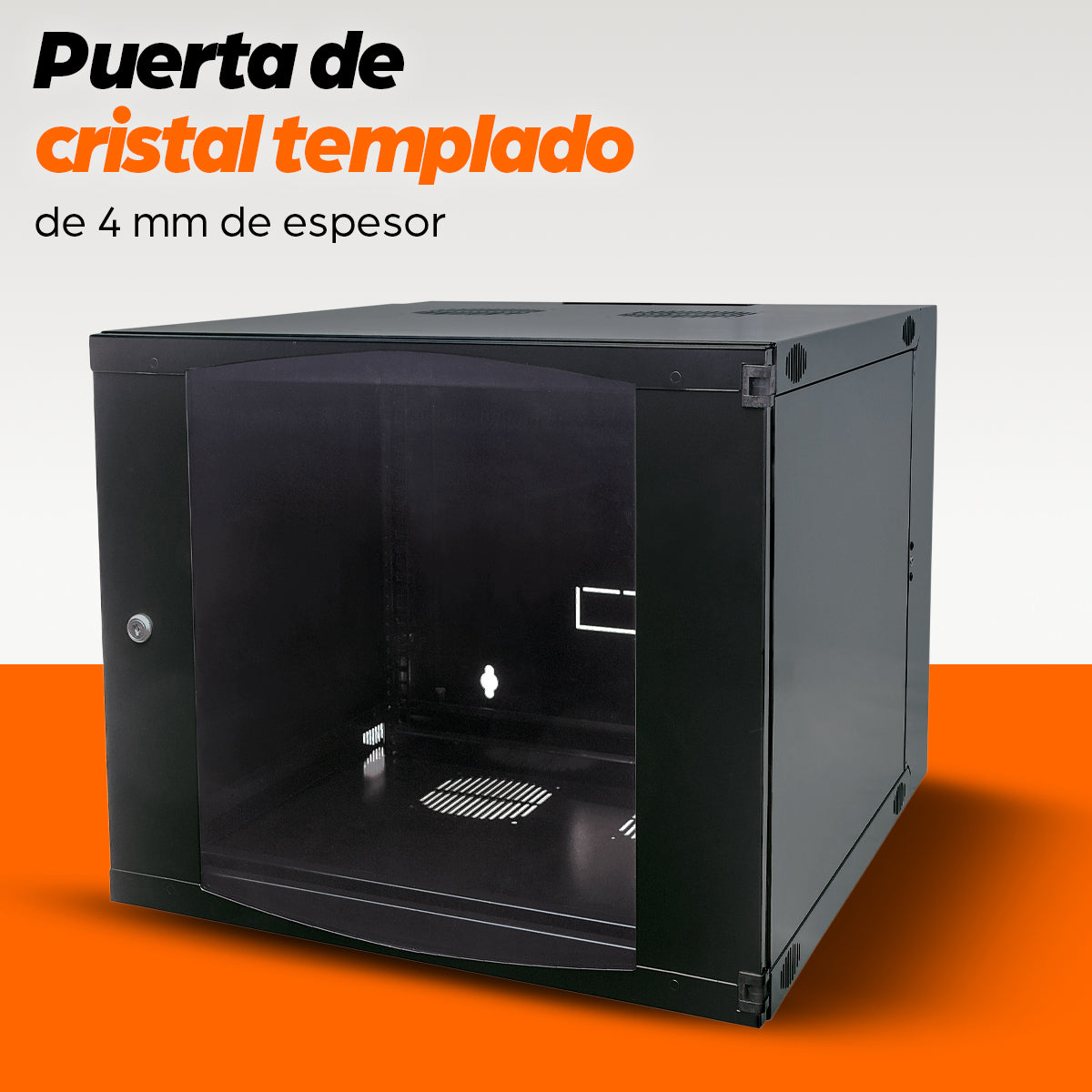 Intellinet 713863 armario rack 12U Bastidor de pared Negro