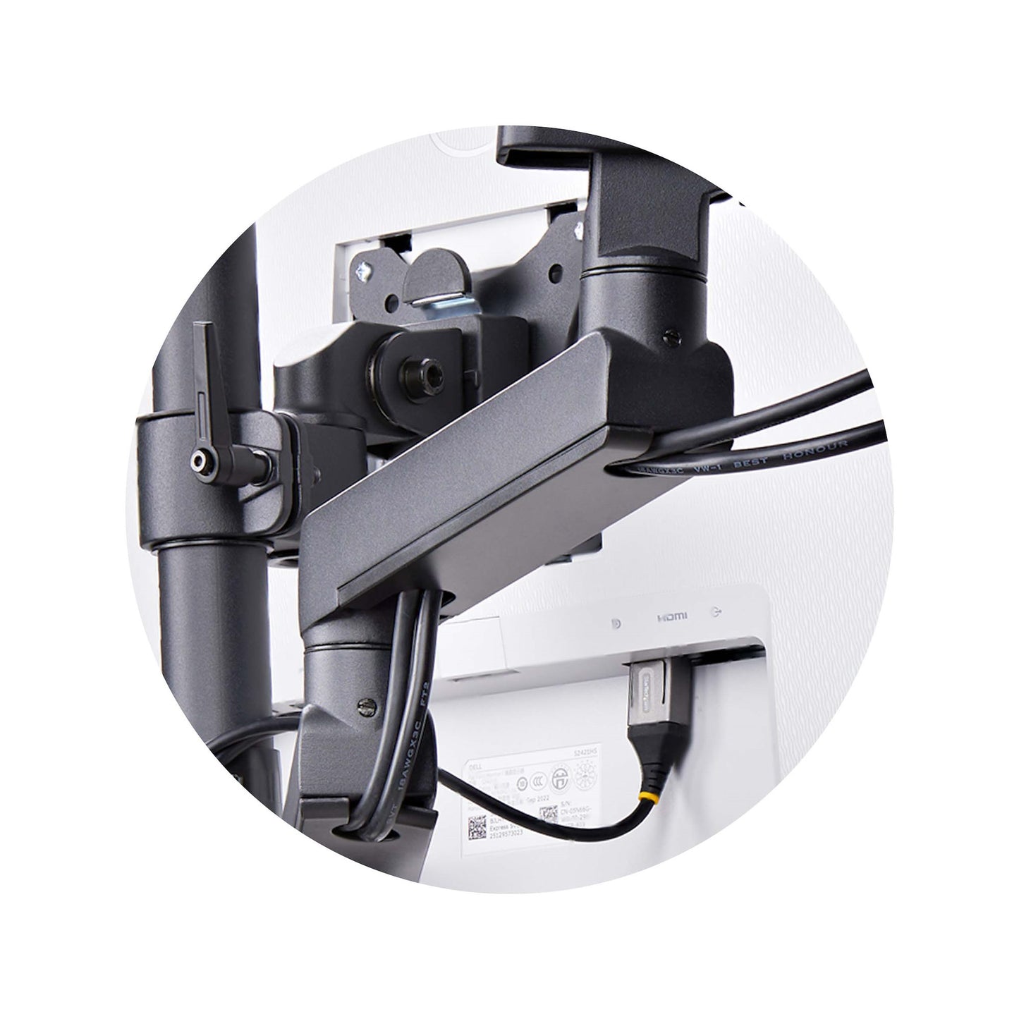 StarTech.com 3MP2AG-MONITOR-ARM soporte para pantalla plana 68.6 cm (27") Escritorio Negro