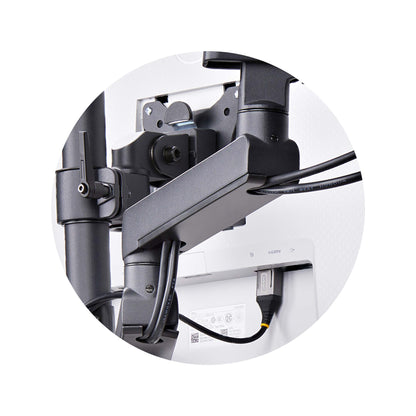 StarTech.com 3MP2AG-MONITOR-ARM soporte para pantalla plana 68.6 cm (27") Escritorio Negro