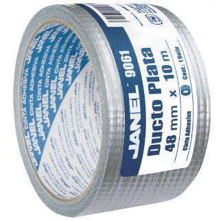 Cinta Adhesiva Janel Ducto 9061 Plata 48mmx10m Pza