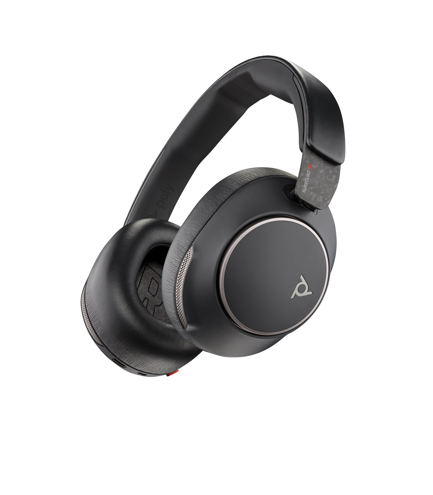 HP Poly Voyager Surround 80 UC USB-C Headset +USB-C/A Adapter Inalámbrico Diadema Música/cotidiano USB Tipo C Bluetooth Negro