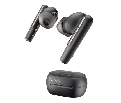 HP Poly Voyager Free 60+ UC Carbon Black Earbuds +BT700 USB-C Adapter +Touchscreen Charge Case Auriculares Inalámbrico Intra auditivo Llamadas/Música USB Tipo C Bluetooth