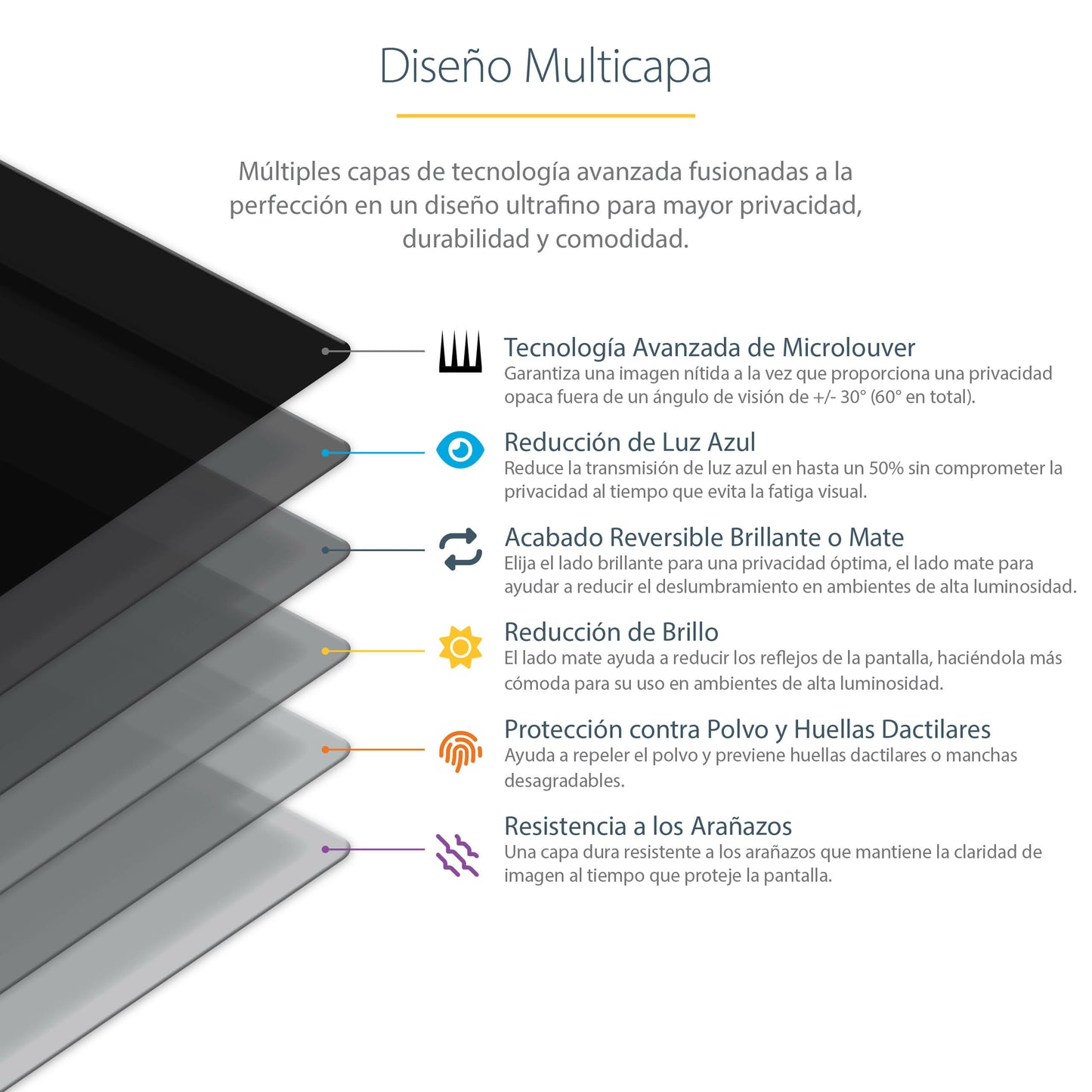 StarTech.com 2869-PRIVACY-SCREEN filtro para monitor 71.1 cm (28") Filtro de privacidad para pantallas sin marco