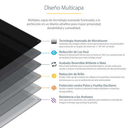 StarTech.com 2869-PRIVACY-SCREEN filtro para monitor 71.1 cm (28") Filtro de privacidad para pantallas sin marco