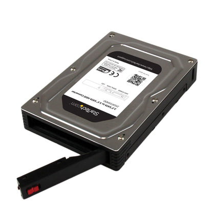 StarTech.com 25SAT35HDD panel para bahía de discos 8.89 cm (3.5") Bandeja de almacenamiento Negro, Plata