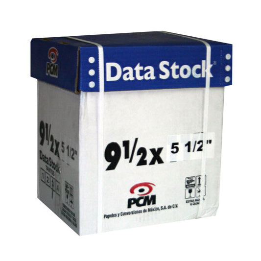 Papel PCM Data Stock Blanco 9.5" x 5.5" 3Tanto C/2000