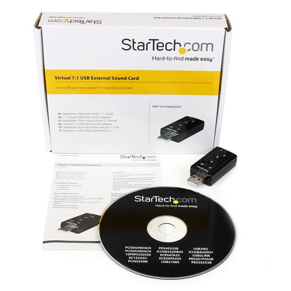 StarTech.com ICUSBAUDIO7 tarjeta de audio 7.1 canales