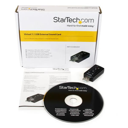 StarTech.com ICUSBAUDIO7 tarjeta de audio 7.1 canales