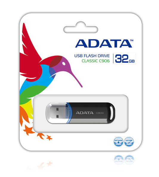 Memoria USB Adata C906 Compacta 32 GB Color Negro