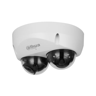 Cámara IP Domo 4MP con Doble Sensor Lente 2.8 mm IR 30m Inteligencia Artificial y Detección Facial