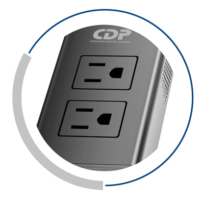 CDP XVU212 adaptador e inversor de corriente Auto 200 W Negro, Gris