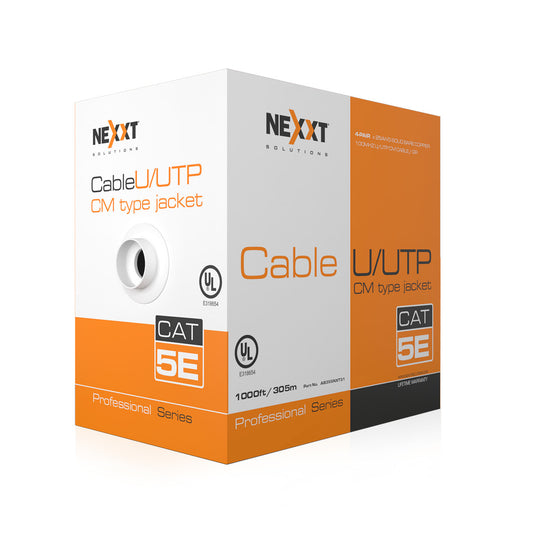 Cable Nexxt Solutions Professional Cat5e UTP 4P 24AWG CM 305m Azul