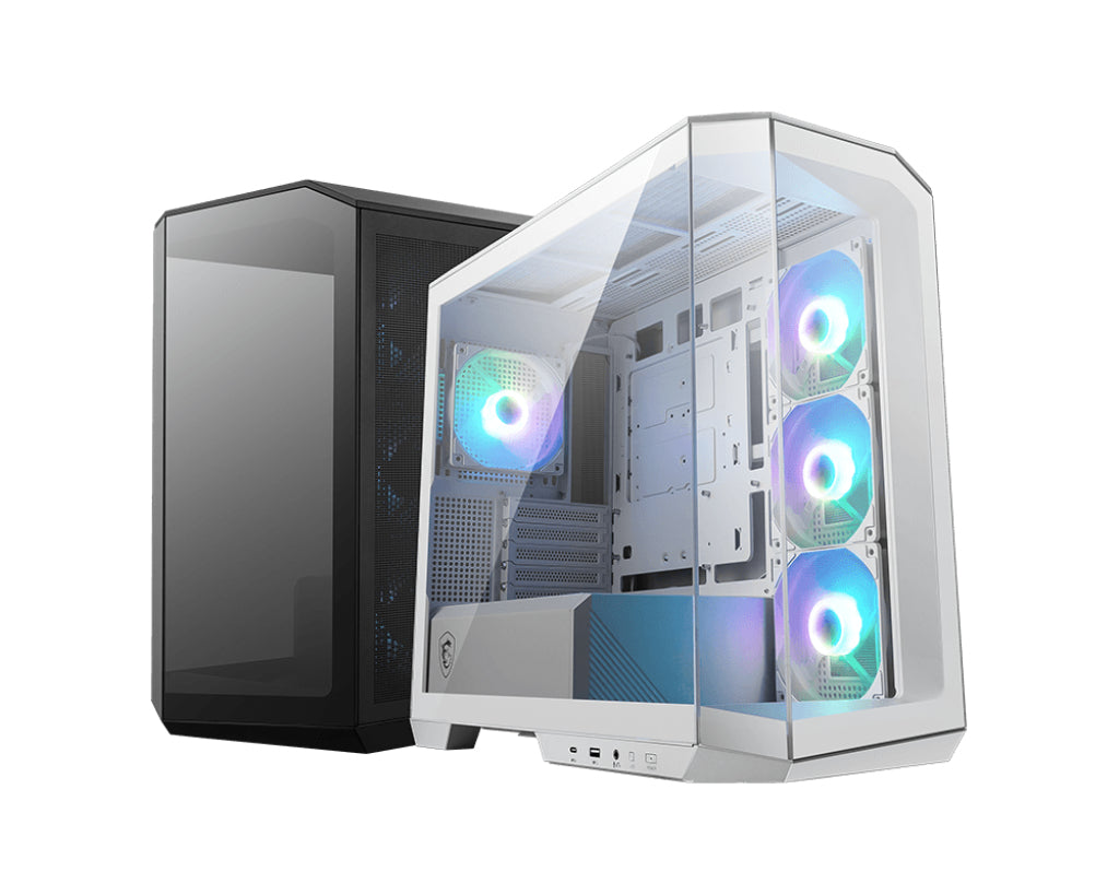 Gabinete MSI MAG Pano M100R PZ MICRO-TOWER MICRO-ATX USB 3.0 sin Fuente 4 Ventiladores Instalados Blanco