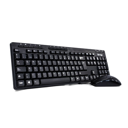 Kit Vorago Teclado y Mouse Km-105 Alambrico Multimedia Usb