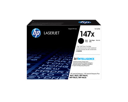 Tóner HP LaserJet 147X Alto Rendimiento 25.2K Páginas Color Negro