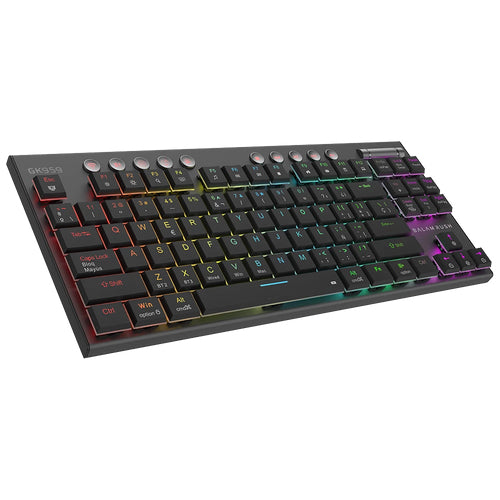Balam Rush BR-940405 teclado Juego USB + Bluetooth QWERTY Español, Inglés Negro