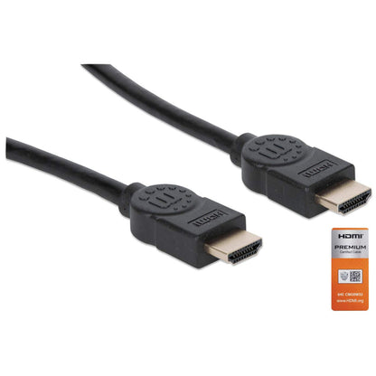Cable Manhattan HDMI Alta Velocidad con Canal Ethernet Premium 5m Color Negro