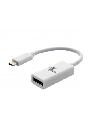 Adaptador XTech con conector USB Tipo-C macho a DisplayPort hembra 34 AWG 10 cm XTC-555