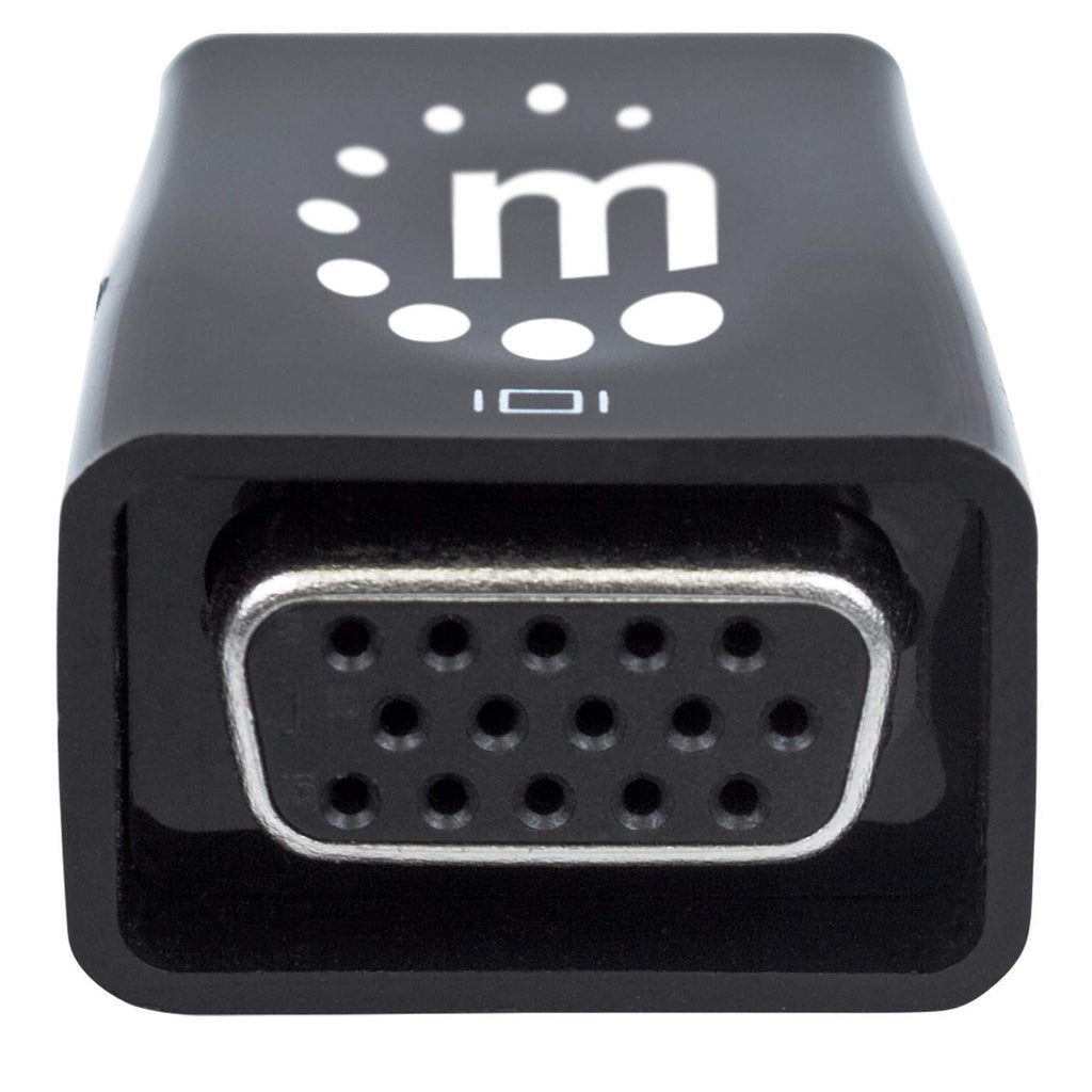 Convertidor Manhattan Video HDMI a SVGA+Salida Audio Color Negro