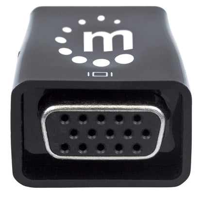 Convertidor Manhattan Video HDMI a SVGA+Salida Audio Color Negro