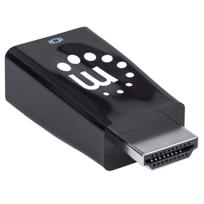Convertidor Manhattan Video HDMI a SVGA+Salida Audio Color Negro