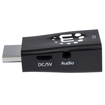 Convertidor Manhattan Video HDMI a SVGA+Salida Audio Color Negro