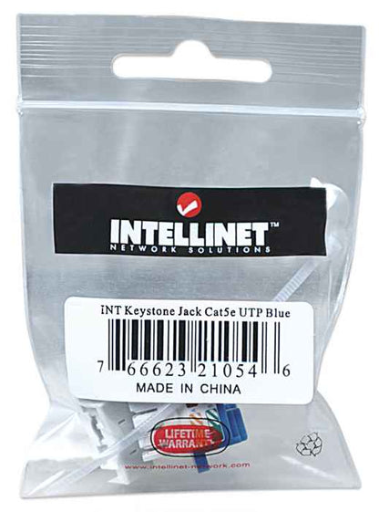 Jack Intellinet Cat 5e de Impacto(Keystone) Color Azul