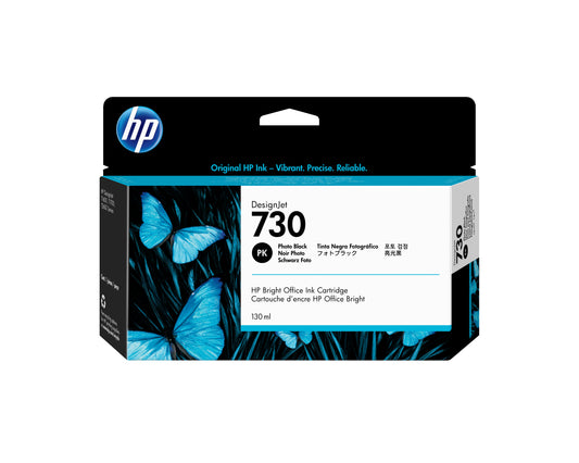 Tinta HP DesignJet 730 130ml Color Negro Fotográfico