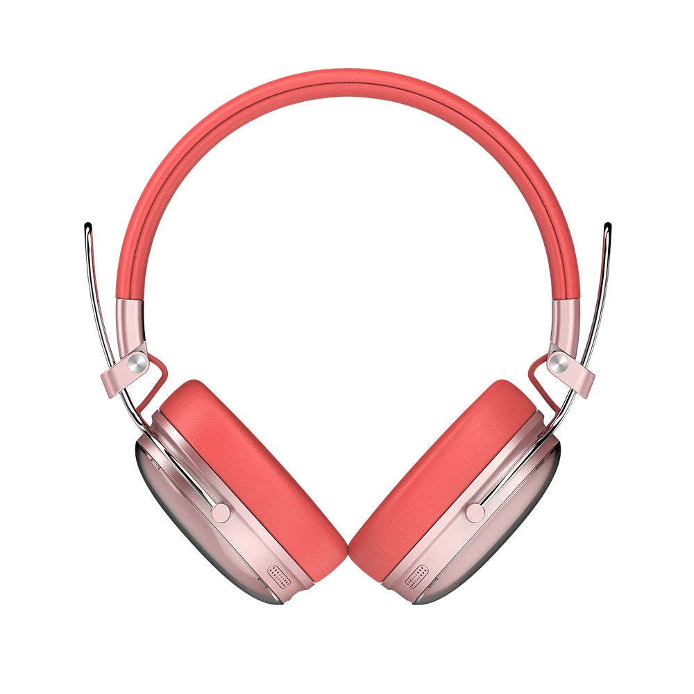 Audífonos Inalámbricos Acteck Over Ear Luxe Chic HP710 Recargables Elite Salmon