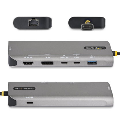 StarTech.com 174B-USB4-MULTIPORT base para laptop o replicador de puertos Alámbrico Gris