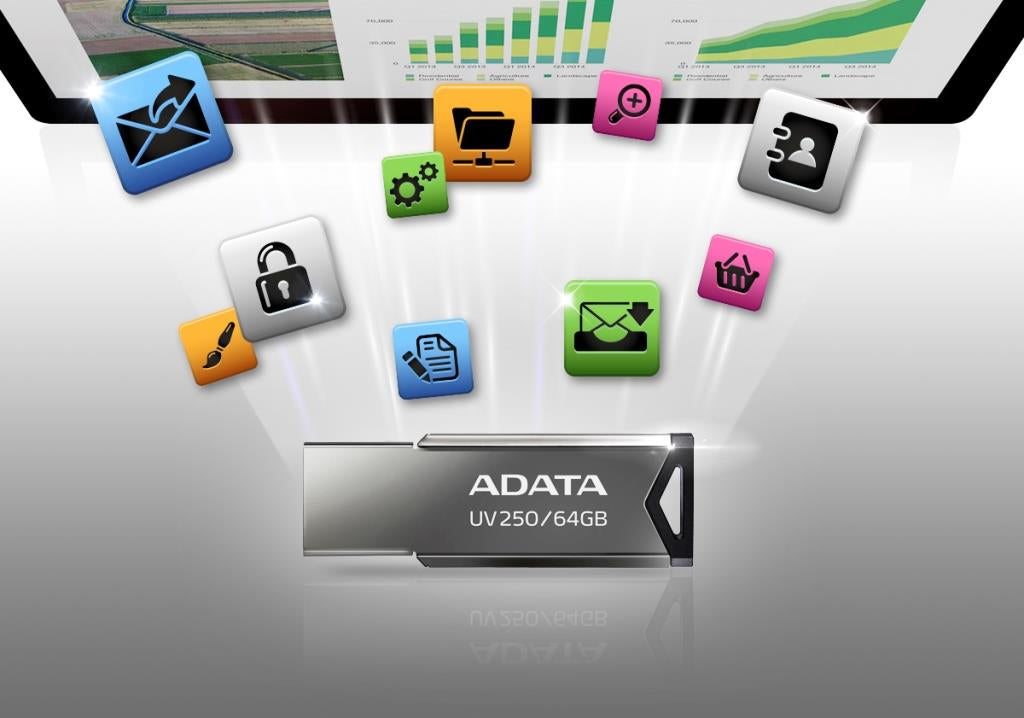Memoria USB ADATA 32 GB UV250 Color Plata 2 0 Metalica
