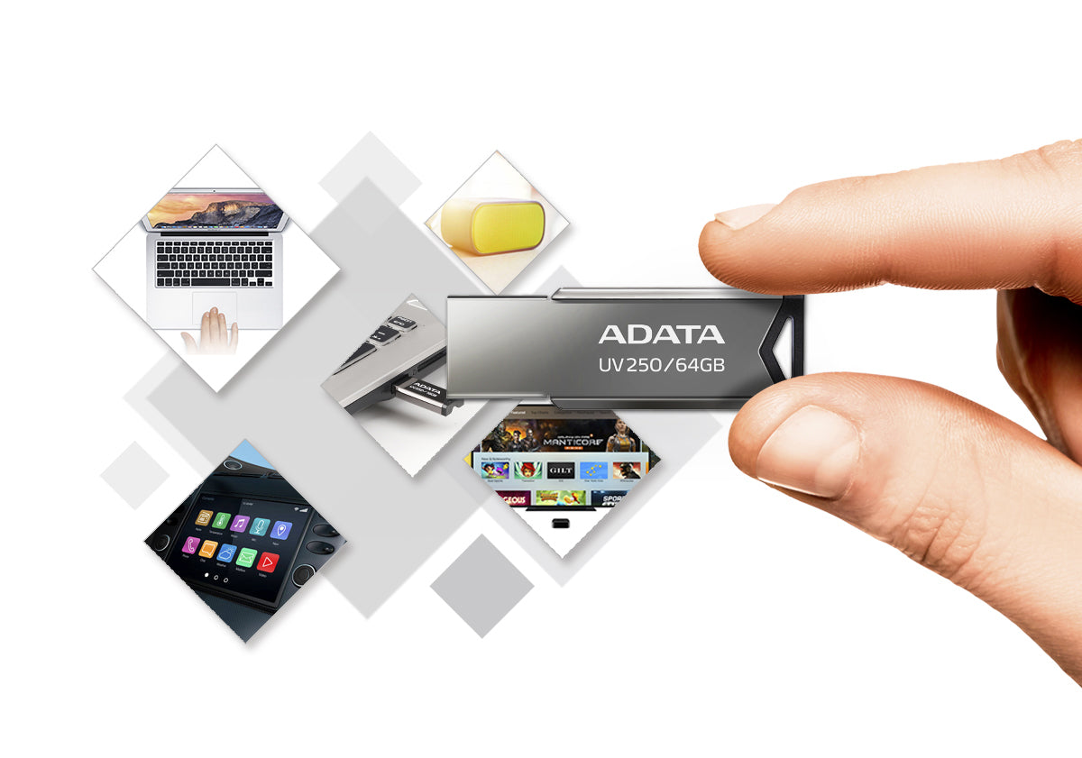 Memoria USB ADATA 32 GB UV250 Color Plata 2 0 Metalica