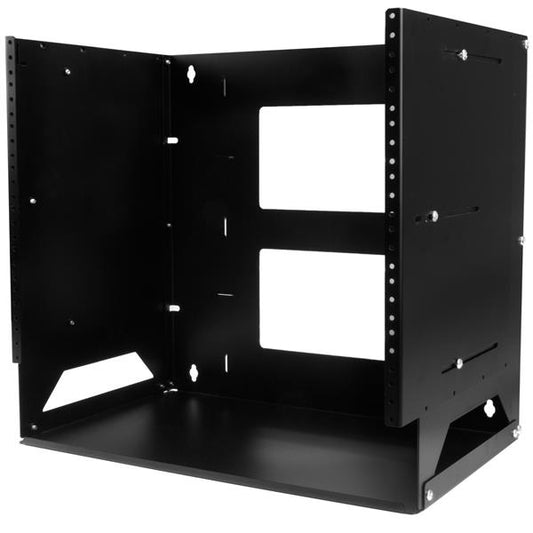 StarTech.com WALLSHELF8U armario rack Bastidor de pared Negro