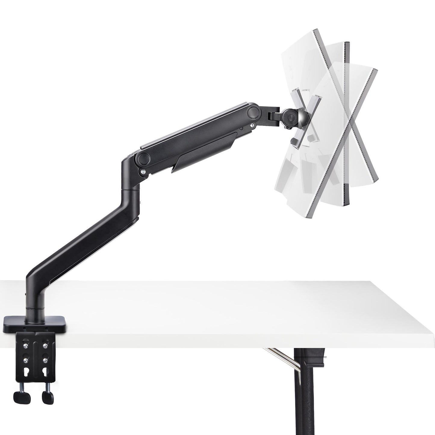 StarTech.com H1M1AG1-MONITOR-ARM soporte para pantalla plana 124.5 cm (49") Negro