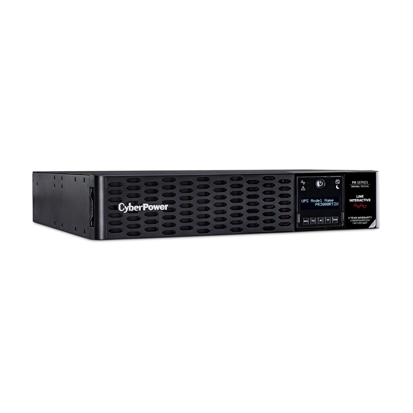 CyberPower PR3000RT2U sistema de alimentación ininterrumpida (UPS) Línea interactiva 3 kVA 3000 W 9 salidas AC