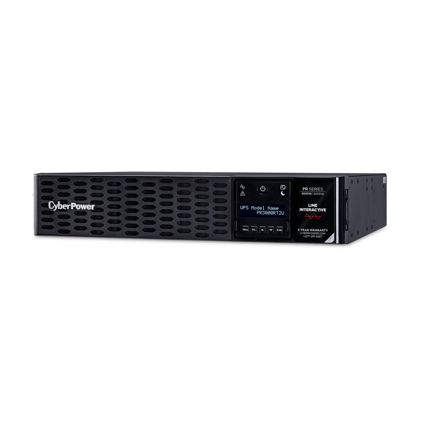 CyberPower PR3000RT2U sistema de alimentación ininterrumpida (UPS) Línea interactiva 3 kVA 3000 W 9 salidas AC