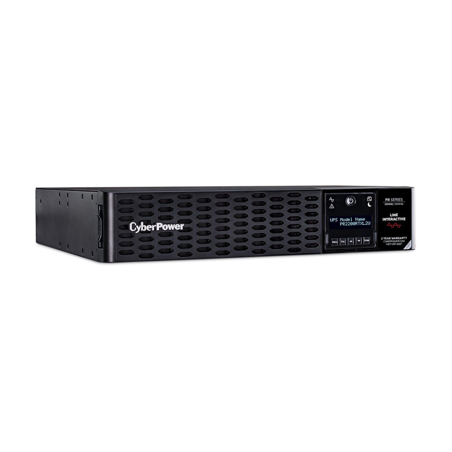 CyberPower PR2200RTXL2U sistema de alimentación ininterrumpida (UPS) Línea interactiva 2.2 kVA 2200 W 8 salidas AC