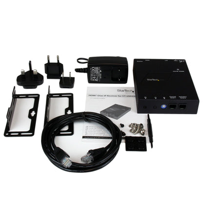 StarTech.com ST12MHDLANRX extensor de audio/video Receptor AV Negro
