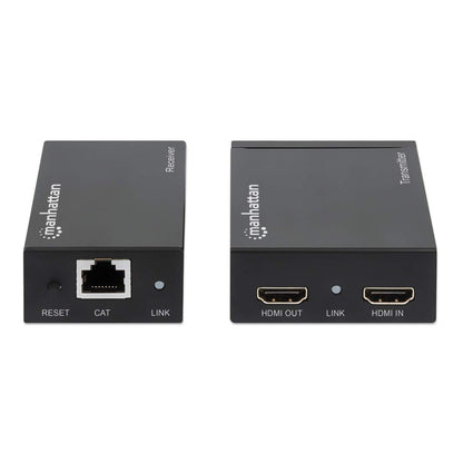 Manhattan 207461 extensor de audio/video Transmisor y receptor AV Negro