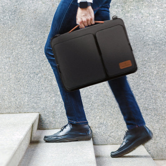Maletín Perfect Choice Ashbag Ejecutivo para Laptop 15.6" Color Negro